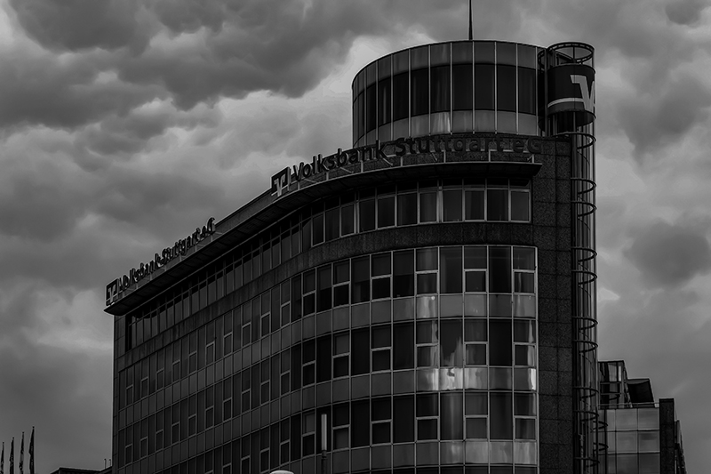 Volksbank Gebäude als Referenz für Dienstleistungen